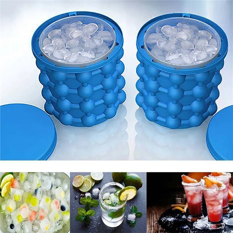 Balde de Silicone Para Fazer Gelo