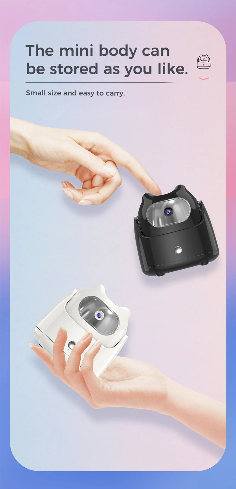Robô Para Selfie com giro 360º - Sensor de movimento