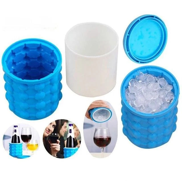 Balde de Silicone Para Fazer Gelo
