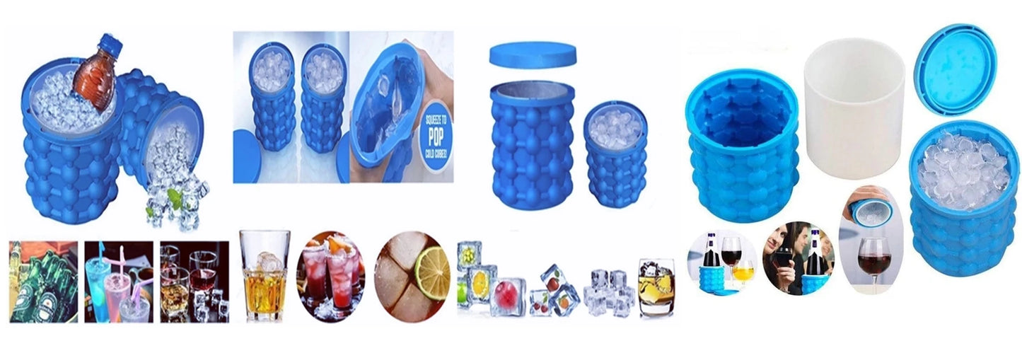 Balde de Silicone Para Fazer Gelo