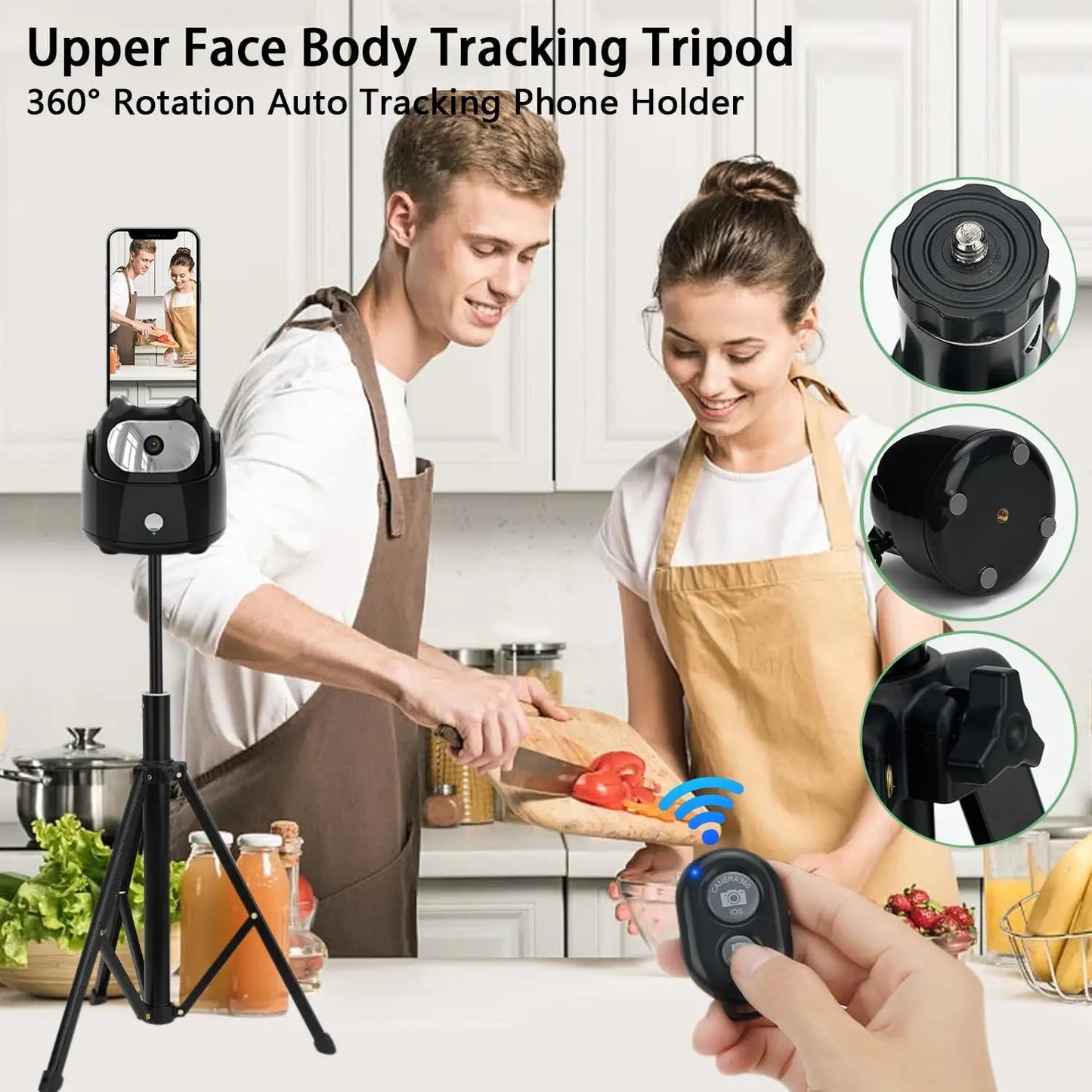 Robô Para Selfie com giro 360º - Sensor de movimento