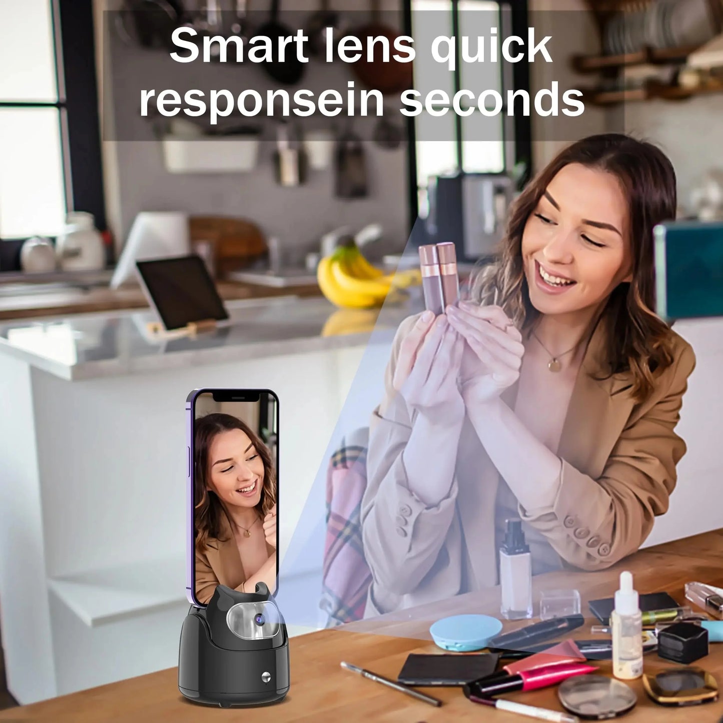 Robô Para Selfie com giro 360º - Sensor de movimento