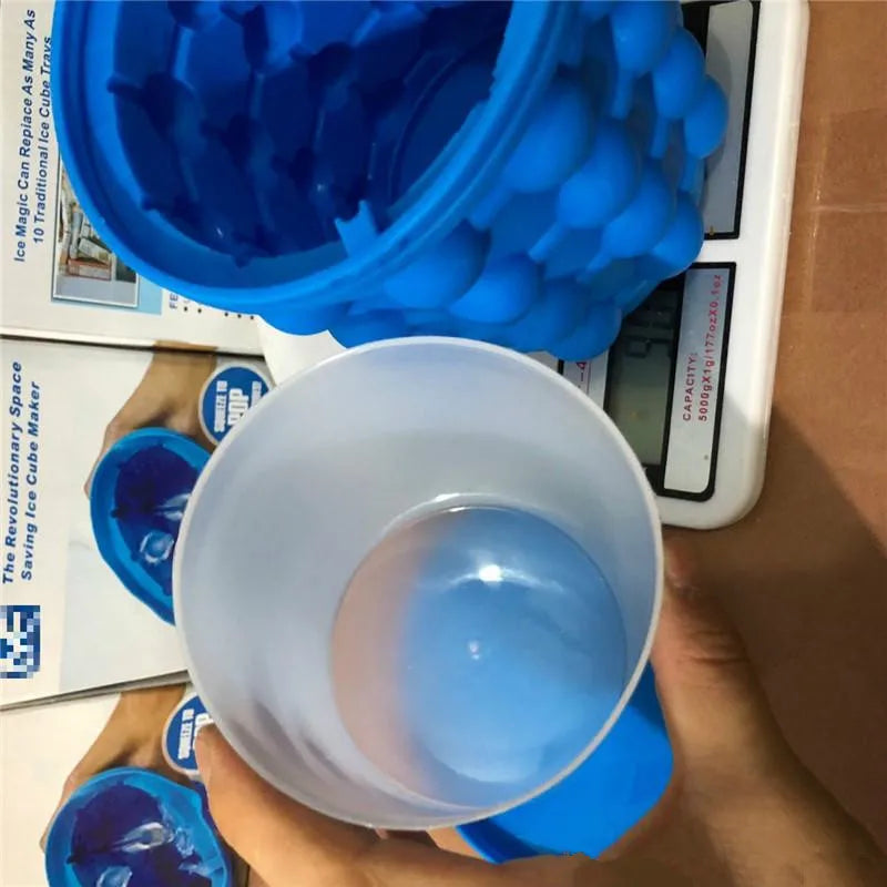 Balde de Silicone Para Fazer Gelo