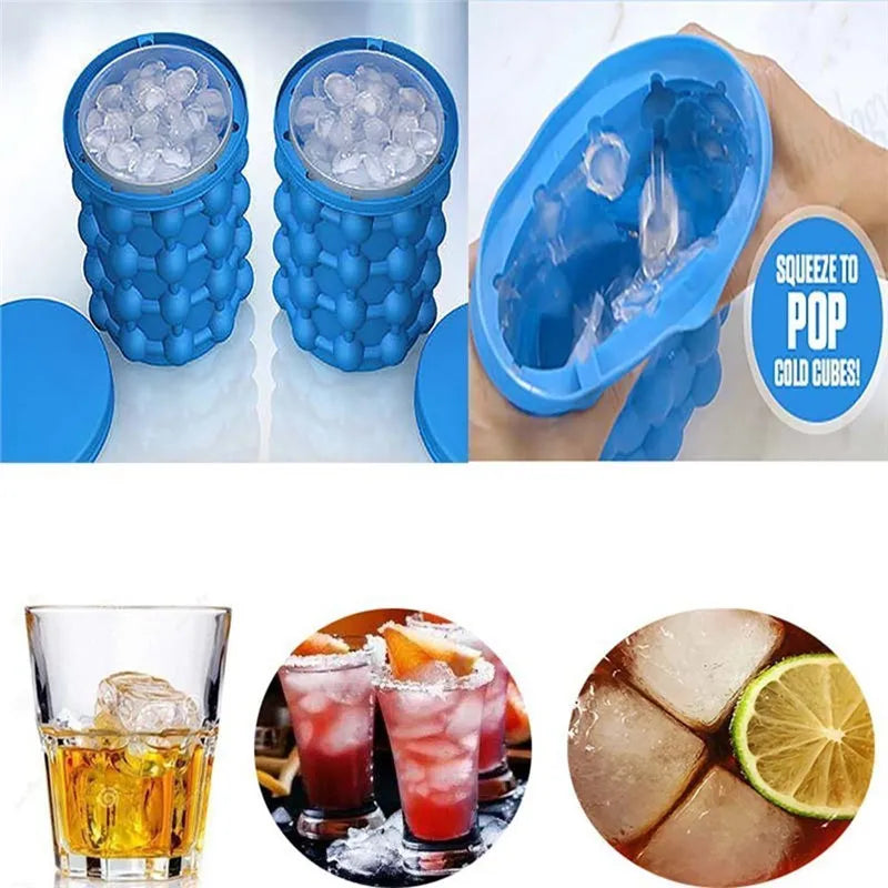 Balde de Silicone Para Fazer Gelo